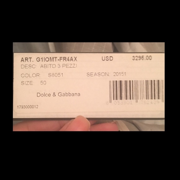 🖤SALE🖤2nd Listing D&G MENS SUIT - Picture 8 of 8